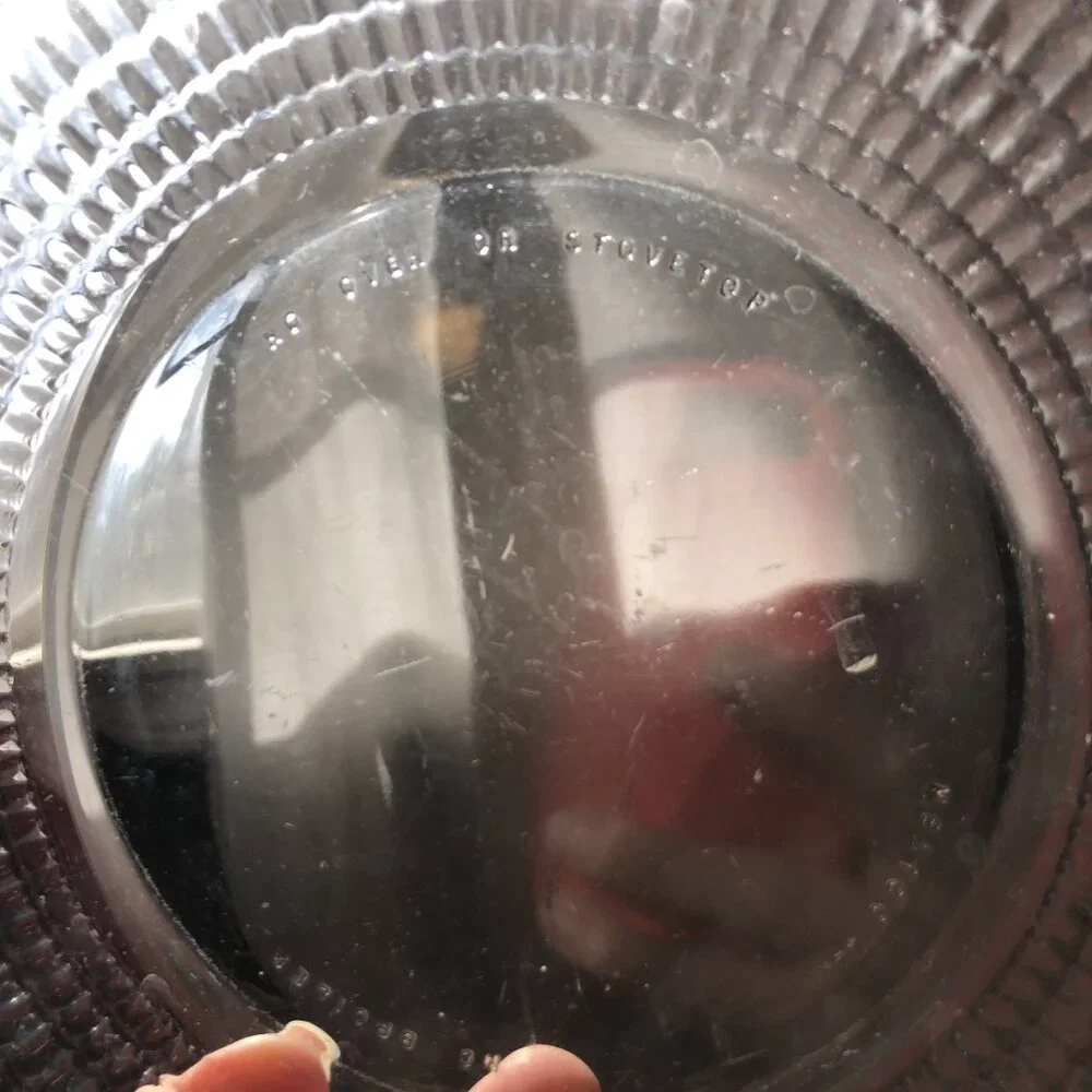 Vintage Clear Glass Salad Plate, one plate